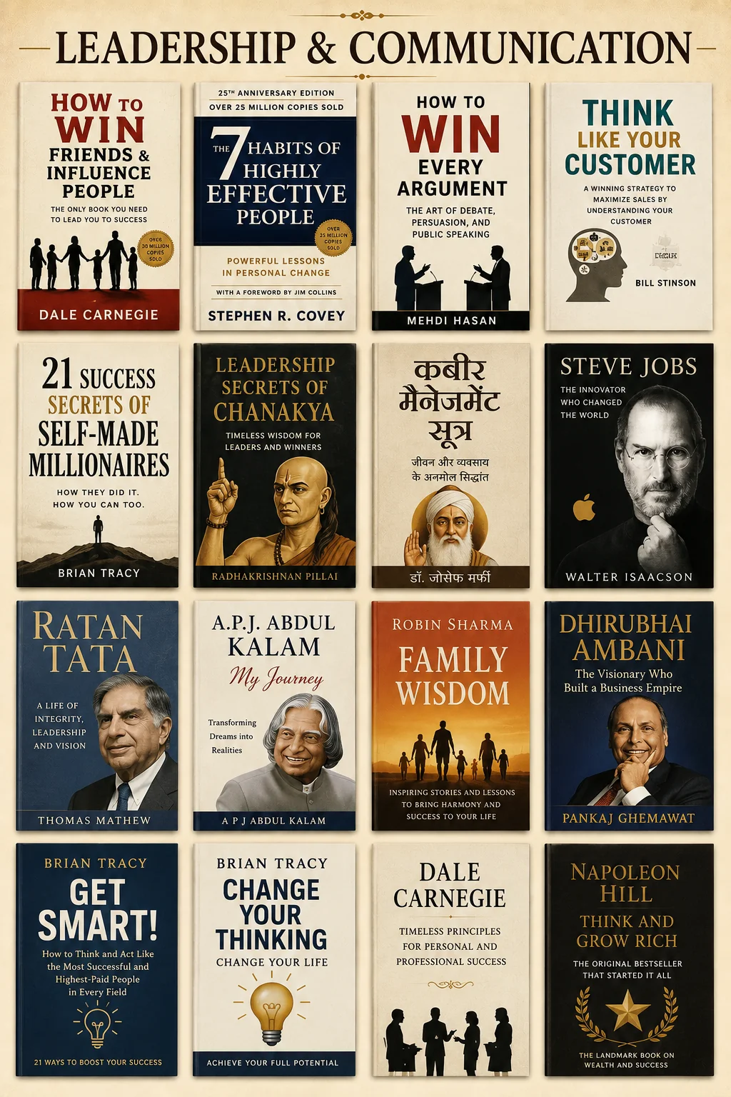 Leadership & Communication Books Collection