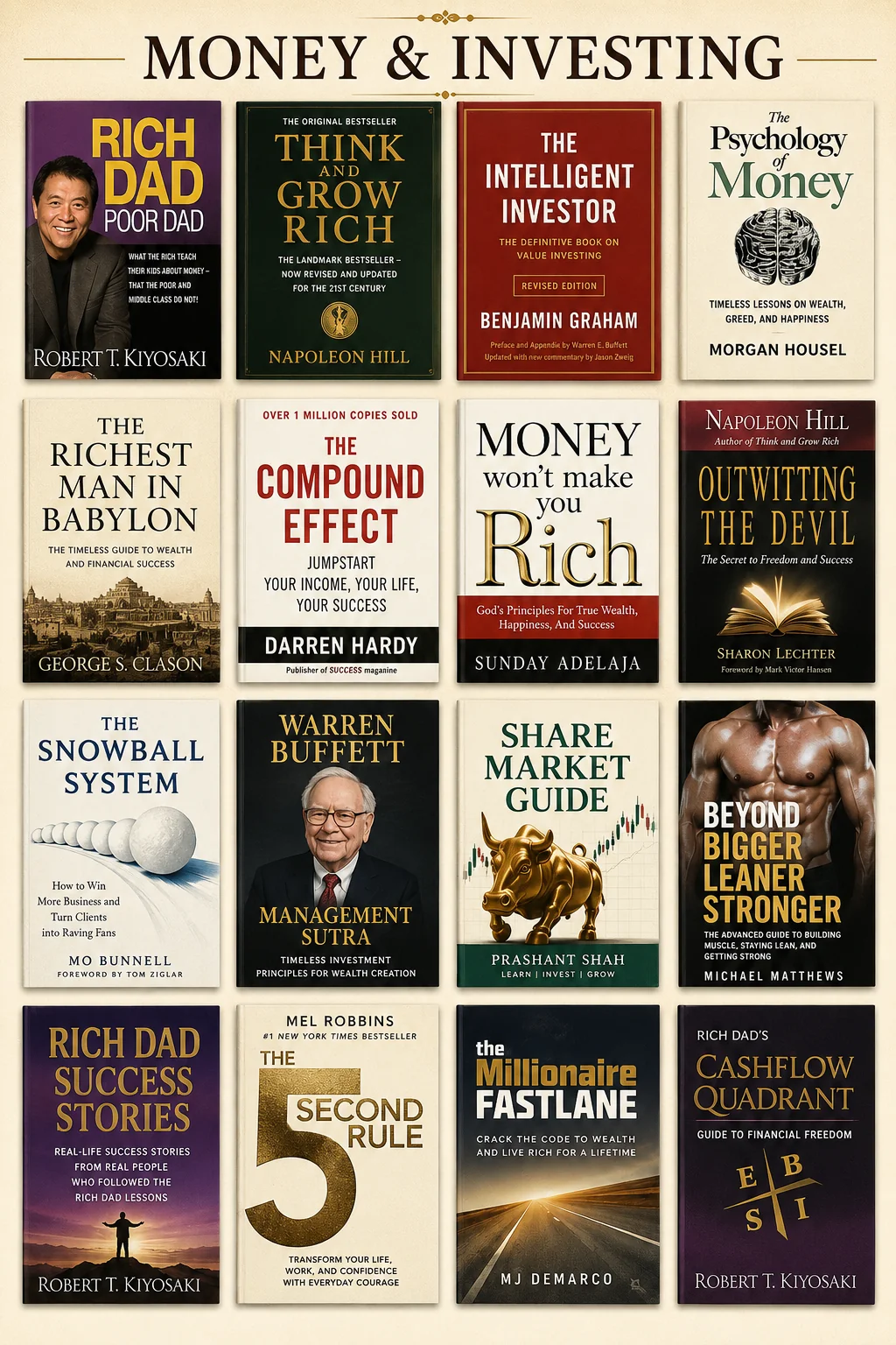 Money & Investing Books Collection